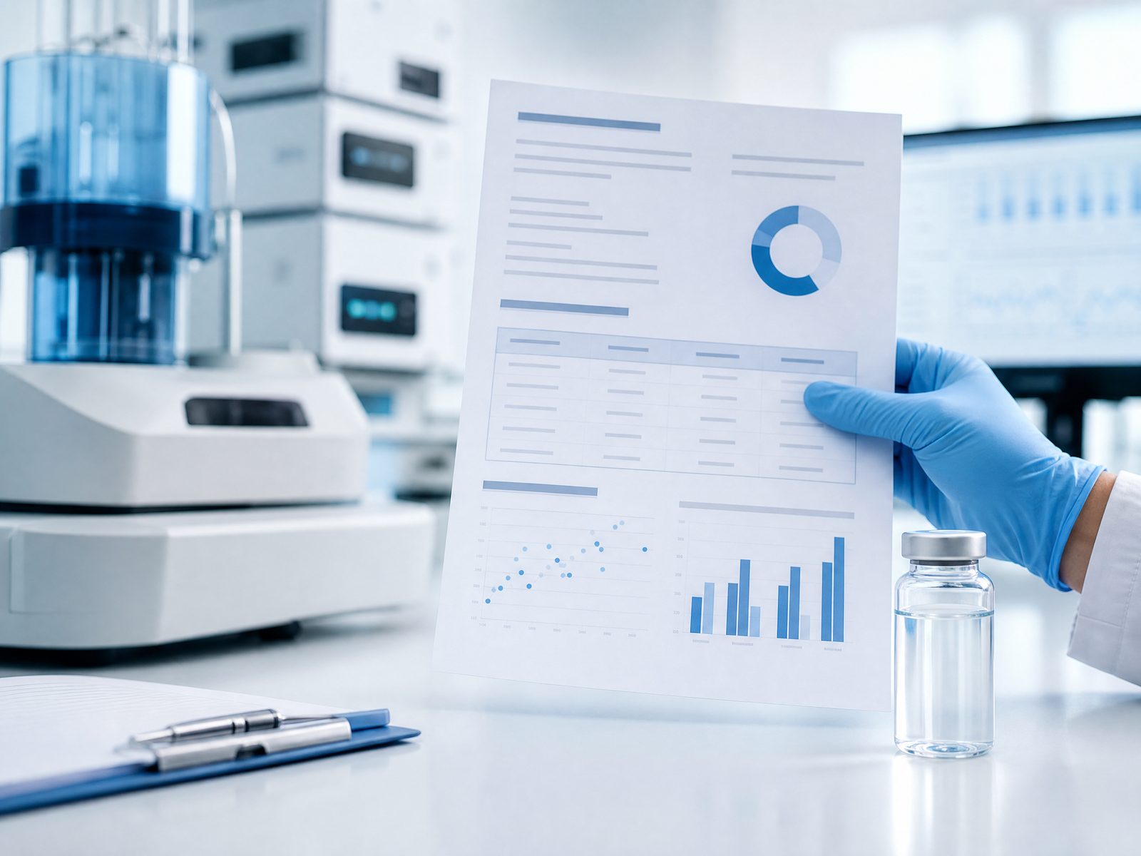 Laboratory batch documentation and testing report